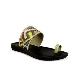 Aeroblu Women Printed One Toe Flats-image-28