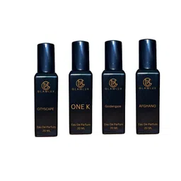 Glamlux Set Of 4 Cityscape & One K & Goldengaze & Afghano Long Lasitng EDP - 20 ml Each-image-88