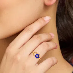 Joyalukkas 22Kt Gold Galactic Sparkle Finger Ring - 3.004 g image 4