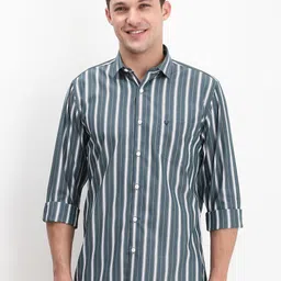 Allen Solly Men Spread Collar Vertical Striped Cotton Slim Fit Casual Shirt-image-54