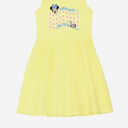 YK Disney Girls Printed Pure Cotton Fit & Flare Dress-picture-47
