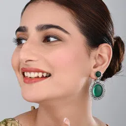 Anvik Oval Drop Earrings image 5