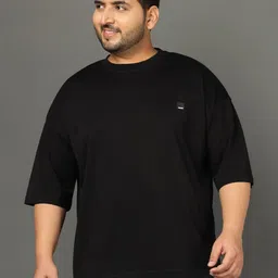 Club York Drop-Shoulder Sleeves Round Neck Plus Size Regular Fit T-shirt-image-22