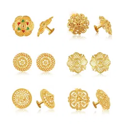 VIVASTRI Women Gold-Plated Alloy Earrings-picture-39