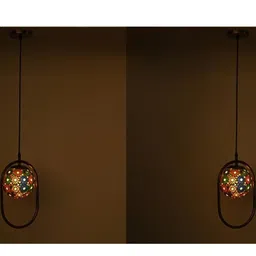 SOMIL Printed Glass Cylinder Ceiling Lamps image 5