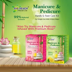bio reach MANICURE & PEDICURE HAND & FOOT CARE KIT | ROSE (PACK OF 2) | LEMON (PACK OF 2) image 5