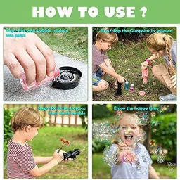 swarnanukesh 8-Hole Electric Bubbles Gun for Toddlers | Gatling Bubble Gun Outdoor & Indoor Water Gun image 3