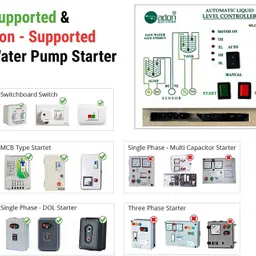 AdonElectronics Fully Automatic Water Level Controller With 2-Float Sensors (for Monoblock,1-Ph) Wired Sensor Security System image 5
