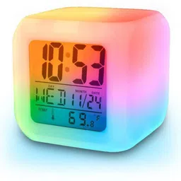 Digital Color Change Led Alarm Clock Calendar Temperature Desktop Digital Clocks Table Backlight Light Decoration Clock-image-52