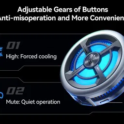 Cubonic X Red Magic 06 Air 15W High-Speed Fan, Silent Operation & Universal Fit Cooling Fan Cabinet Cooler image 2