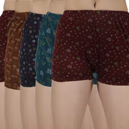 amul comfy Pack of 5 Women Boy Short Multicolor Panty-picture-20