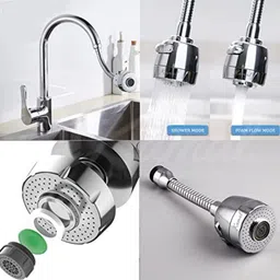 cossimo Tap Extension for Kitchen Sink | 2 Flow Mode | Flexible Faucet Extender for Taps Faucet Function Diverter image 4