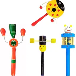rainbowstore Tradtional Wooden Rattles For Bron Babies Rattle-picture-12