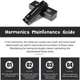 stylembr Daitonic Harmonica T104 | Key of C | 10 Holes 20 Tones | Mouth Organ for Kids image 5