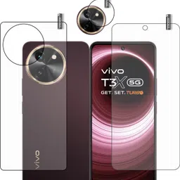 BOMGUARD Front and Back Tempered Glass for VIVO T3x 5G With Camera Lens Protector-picture-21