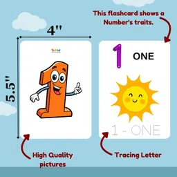 todfod Re-writable Number Smart Knowledge Flash Cards with Pen for Tracing Activity image 2