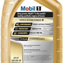 mobil 1 0W-40 API SN, Advanced Full-Synthetic Engine Oil image 2