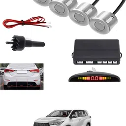 peeps store Universal 4 Silver Reverse Parking Sensor-PS25B110 Universal 4 Silver Reverse Parking Sensor-PS25B110 Parking Sensor-picture-22