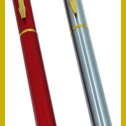 parmarth enterprises 801 Red & Silver Color With 18 KGP Gold Plated Arrow Clip 2 Pcs Roller Ball Ball Pen-picture-20