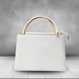 zoker White Women Sling Bag Stylish Boxy PU Sling Bag for Women image 3