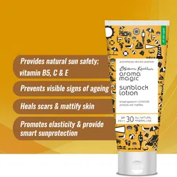 aroma magic Sunscreen - SPF 30 PA++ Matte Sunblock Lotion| Mattifies & Protects against UVA/UVB Rays |All Skin Types image 3