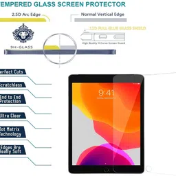 A-Allin1 Screen Guard for Apple ipad 7th gen 10.2inch, (Anti-Scratch & Smudge Proof Premium Tempered Glass) image 2