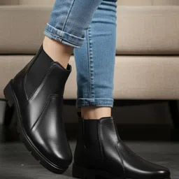 posewalk Black Stylish Casual boots For Man Boots For Women-picture-12