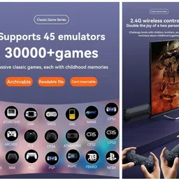 IMMUTABLE Buy 2.4G Wireless Game Stick 64GB M33, 2 Retro Gaming Pad in Good Quality PXZ2 Gaming Accessory Kit image 5