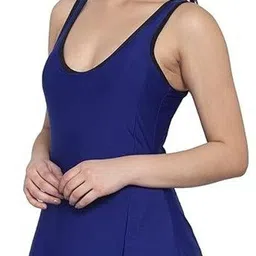 rz oddish Solid Women Swim-dress Dark Blue Swimsuit image 3