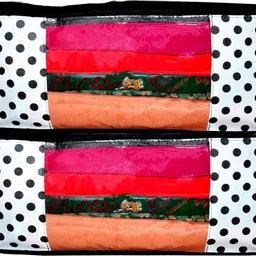 CHAMPARAN Saree cover / Wardrobe organizer Cotton Laundry Bag-image-56