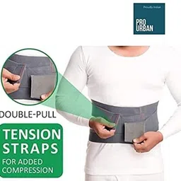 zoi-ortho Lumbosacral belt used for back pain for spinal LS (Grey) Back / Lumbar Support image 2