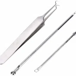 alis Acne Extractor Kit | Blackhead Tweezers and Needle | Pimple Remover tools | Ingrown Hairs And Facial Impurities Removal Set Comedone Extractor (Acne Extractor Kit)-picture-10