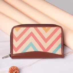 zouk Women Casual, Formal Multicolor Jute Wallet - Regular Size image 2