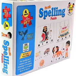 olympia Games And Toys Fun with Spelling Puzzle 4 Pcs Puzzle with 20 Sets For 4+ Kids image 3