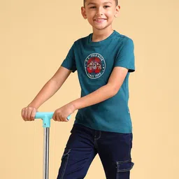 U.S. Polo Assn. Kids Boys Brand Logo Printed Pure Cotton T-shirt-picture-38
