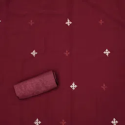 MANVAA Embellished Silk Georgette Unstitched Dress Material image 5