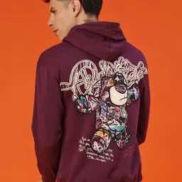 V-Mart Men Printed Hooded Sweatshirt-picture-52