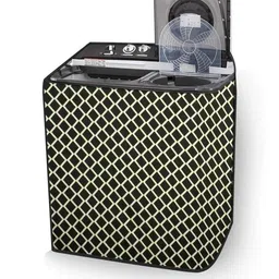 The Furnishing Tree Black Polyester Waterproof Semi Automatic Washing Machine Cover image 5