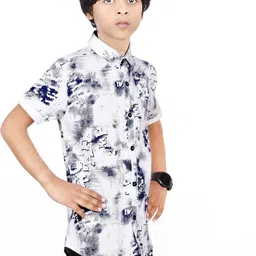MADE IN THE SHADE Unisex Kids Floral Printed Casual Shirt image 4