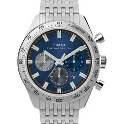 Timex Men Dial & Stainless Steel Straps Analogue Chronograph Watch TW2Y18500UJ image 5