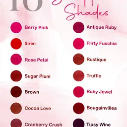 Coloressence Intense Long Lasting Liquid Lip colour - 8 ml - Tipsy Wine - LLC - 15 image 4