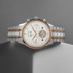 Britime Men Skeleton Dial & Stainless Steel Bracelet Style Straps Analogue Automatic Motion Powered Watch-picture-16