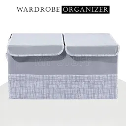 Aura Grey & Black 2 Pieces Regular Wardrobe Organisers image 5