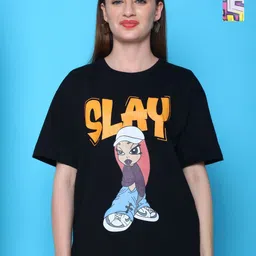 Dreambe Women Typography 2 Printed Applique T-shirt-picture-23