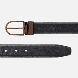 Van Heusen Men Textured Leather Formal Belt image 5