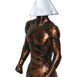 MISS PEACH GoldToned Human Figure Showpiece image 4