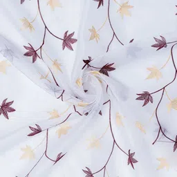 Parda Online Unisex Set of 2 Floral Tissue Curtain & Sheer image 2