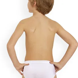 inner element Boys Pack Of 3 Breathable Pure Cotton Basic Briefs WHITE_BRIEF_PK3 image 4