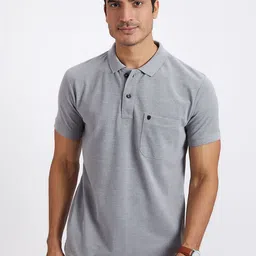 PRORIDERS Men Solid Grey Regular Fit Polo T-shirt-picture-16