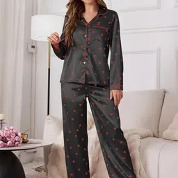 NIJANAND TEXTILE Graphic Printed Night suit-image-47